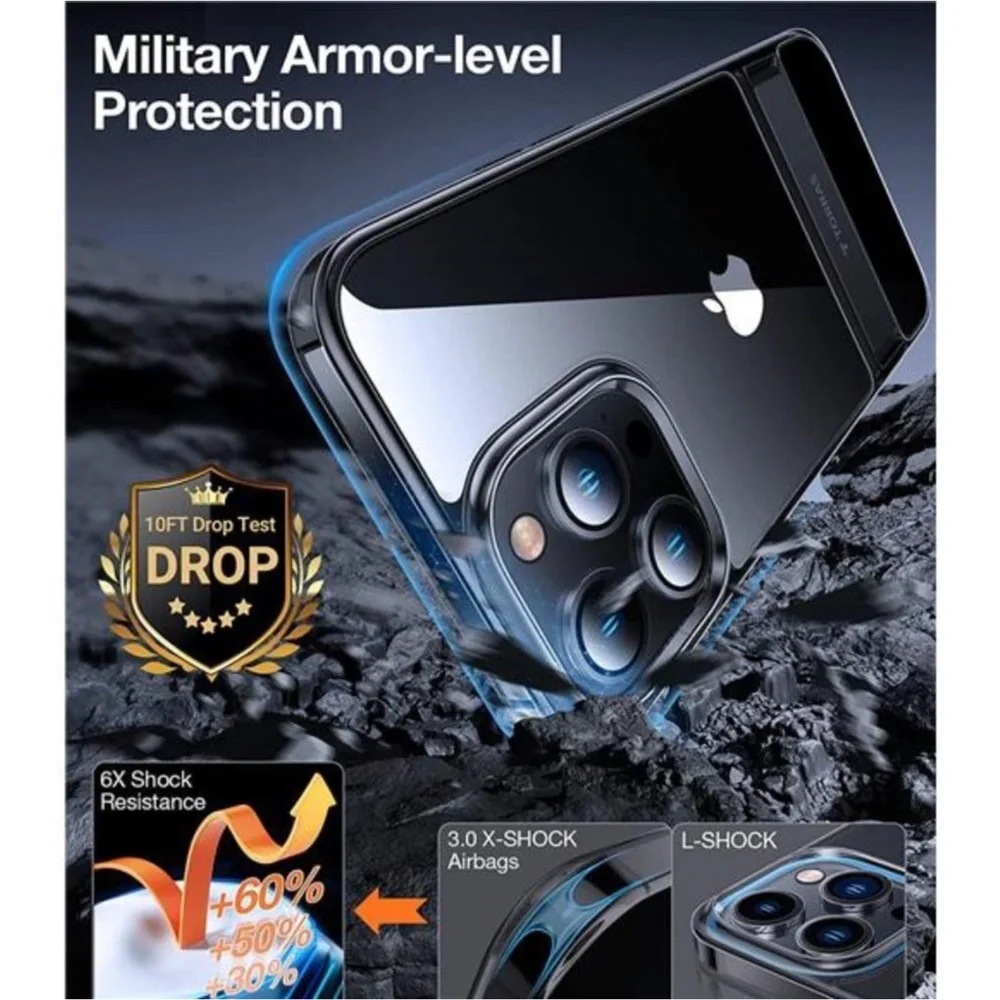 Built-in Kickstand Slim Phone Cases for iPhone 14 Pro Max MoonClimber